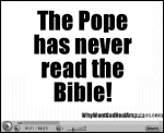 Proving that the pope has never read the Bible